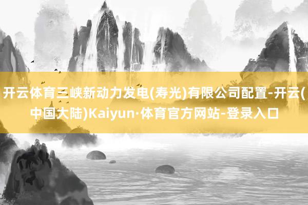 开云体育三峡新动力发电(寿光)有限公司配置-开云(中国大陆)Kaiyun·体育官方网站-登录入口