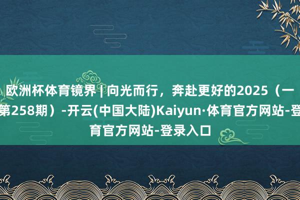 欧洲杯体育镜界 | 向光而行，奔赴更好的2025（一周精选第258期）-开云(中国大陆)Kaiyun·体育官方网站-登录入口