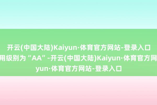 开云(中国大陆)Kaiyun·体育官方网站-登录入口金23转债信用级别为“AA”-开云(中国大陆)Kaiyun·体育官方网站-登录入口